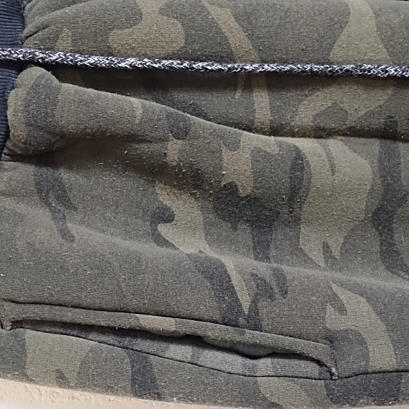 Huntington Beach Soft Sherpa Fleece Lined Knit Camo Jogger Utility Lounge Pants - Picture 2 of 10